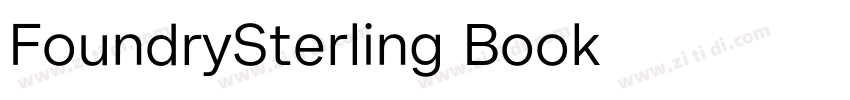 FoundrySterling Book字体转换